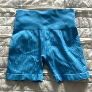 Target, ribbed, biker shorts in blue